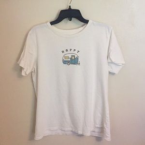 L Life is Good “Happy Camper” T Shirt